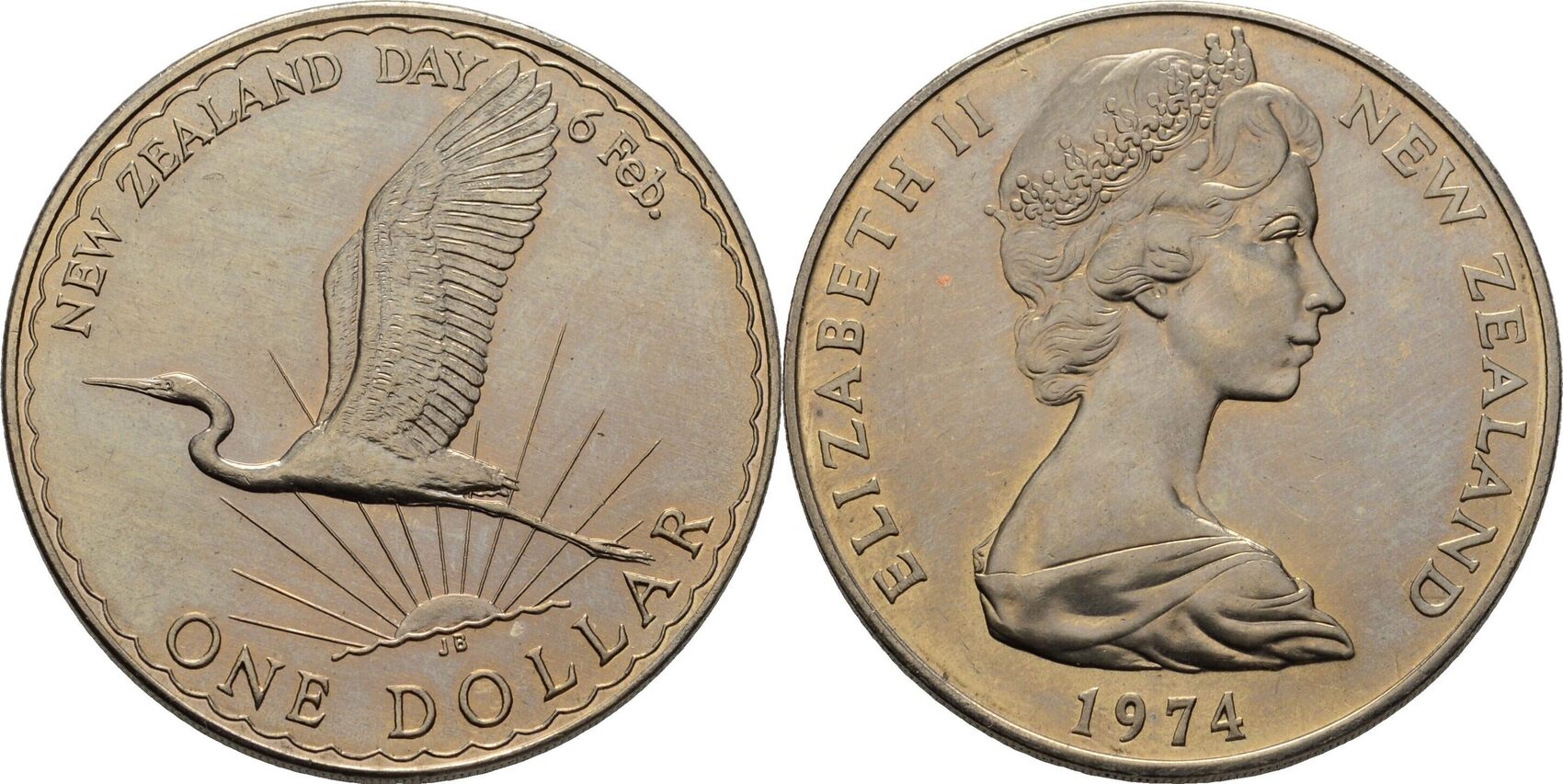 Neuseeland Dollar Elizabeth Ii Stempelglanz Ma Shops