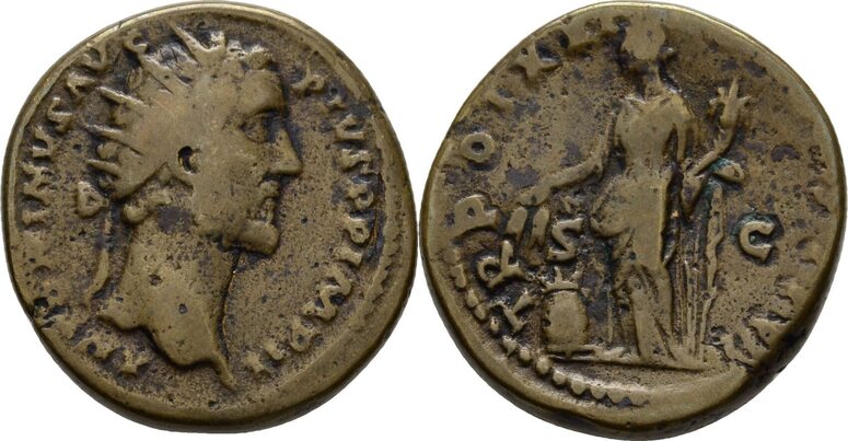 RÖMISCHE KAISERZEIT Dupondius 157 158 Antoninus Pius 138 161 ss MA Shops