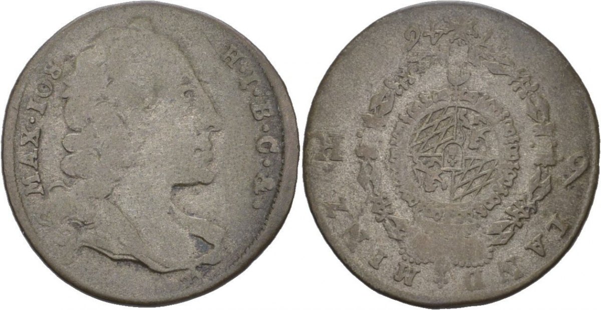 Bayern München 6 Kreuzer 1746 Maximilian III Joseph 1745 1777 ss MA