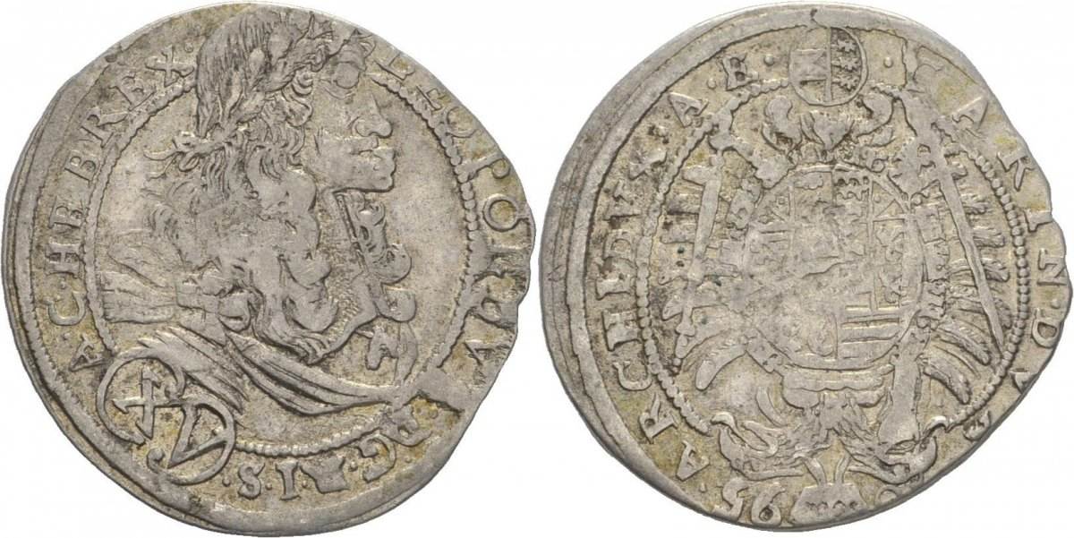 RDR Kärnten Sankt Veit XV Kreuzer 1695 Leopold I 1657 1705 ss MA Shops