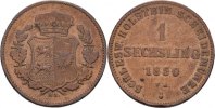 Schleswig Holstein Sechsling Unter Statthalterschaft 1848-1851.