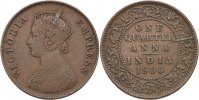 Britisch Indien 1/4 Anna Victoria