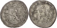 Hessen Darmstadt 2 Kreuzer Ludwig VIII., 1739-1768