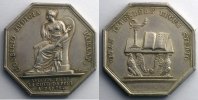 Numismatique de la Justice jeton octogonal en argent Cour d'appel de Paris SUP - Silber
