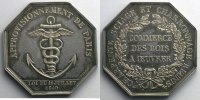 Numismatique du commerce et de l'artisanat Approvisionnement de Paris - Bois à oeuvrer 1840 jeton octogonal en argent SUP - Silber Bild