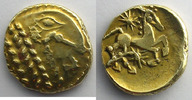 Bellovaques Statère d'or au long nez pointu TTB+ - Gold