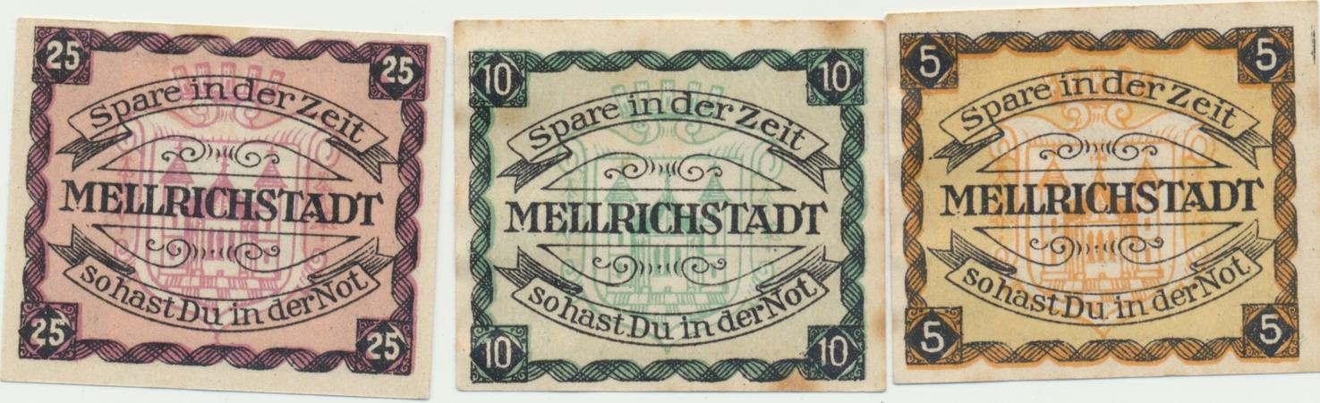 Meilrichstadt Notgeldscheine Der Stadt Pfennig Um Ma Shops