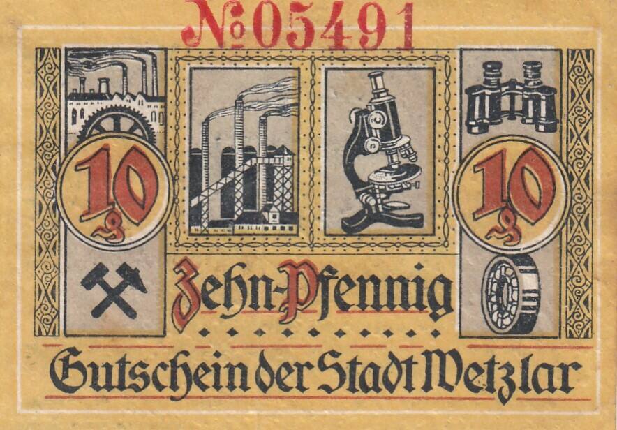 Deutschland Deutsches Reich Pfennig Notgeldschein Notgeld Stadt