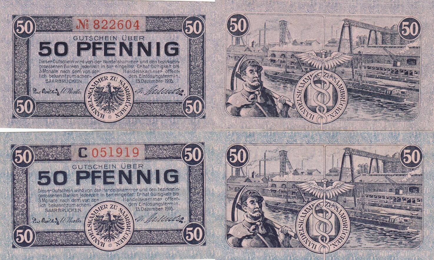 Deutschland Deutsches Reich X Pfennig Notgeldschein Notgeld