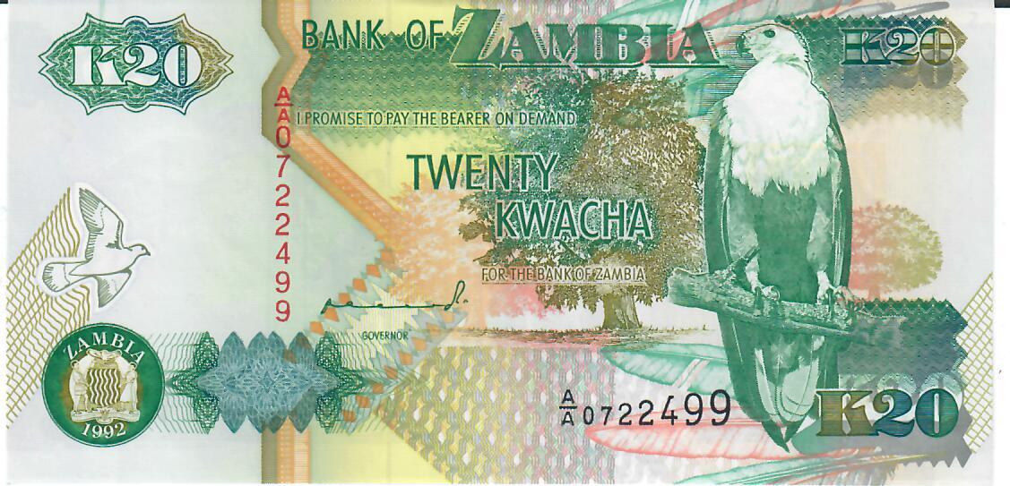 Sambia Kwacha Banknote Geldschein Unc Ma Shops