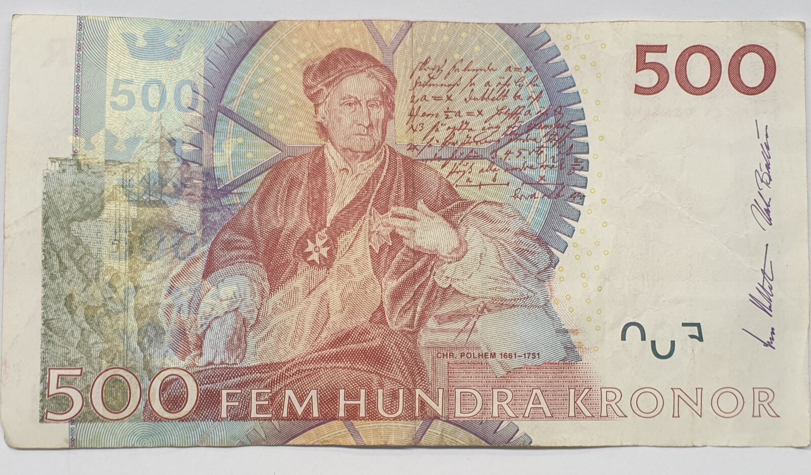 Schweden Kronor Geldschein Banknote Fem Hundra Kronor Iii Ma