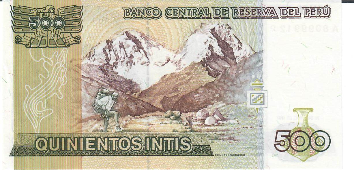 Peru Intis Banknote Geldscheine Unc Ma Shops