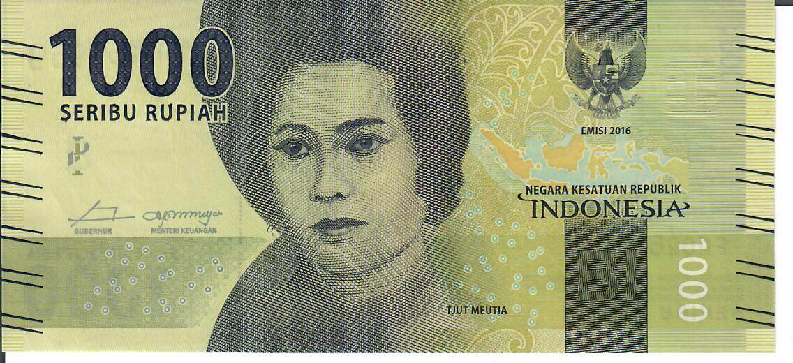 Indonesien 1000 Rupiah 2016 Banknote Geldscheine Unc MA Shops