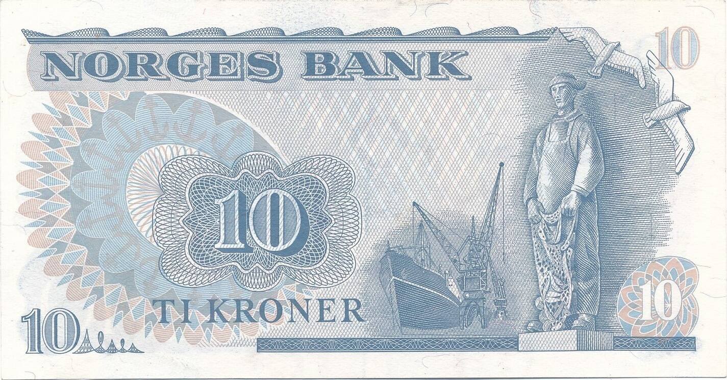 Norwegen Kroner Kronen Ti Kroner Norges Bank Unc Ma Shops