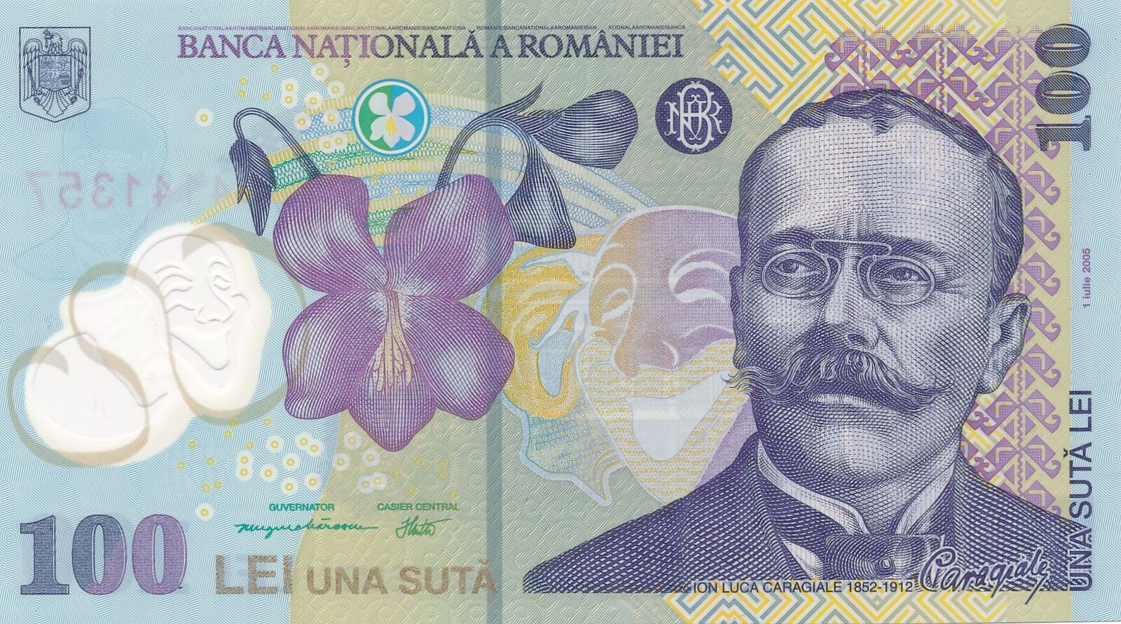 Rumänien 100 Lei 2005 Romania Una Suta Lei unc MA Shops