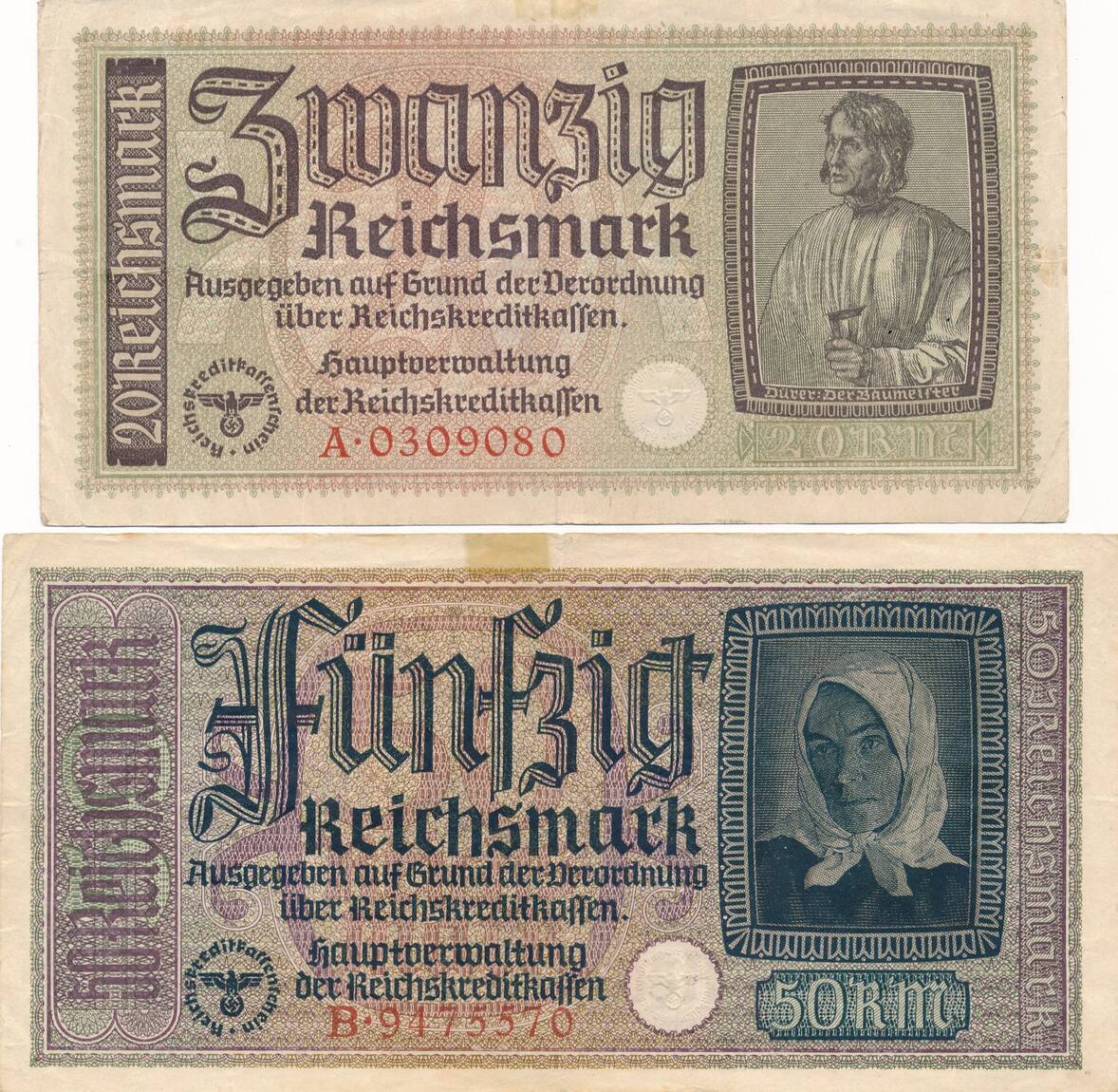 Deutschland Drittes Reich Wehrmacht 50 Pfennig 1 2 5 10 20 50