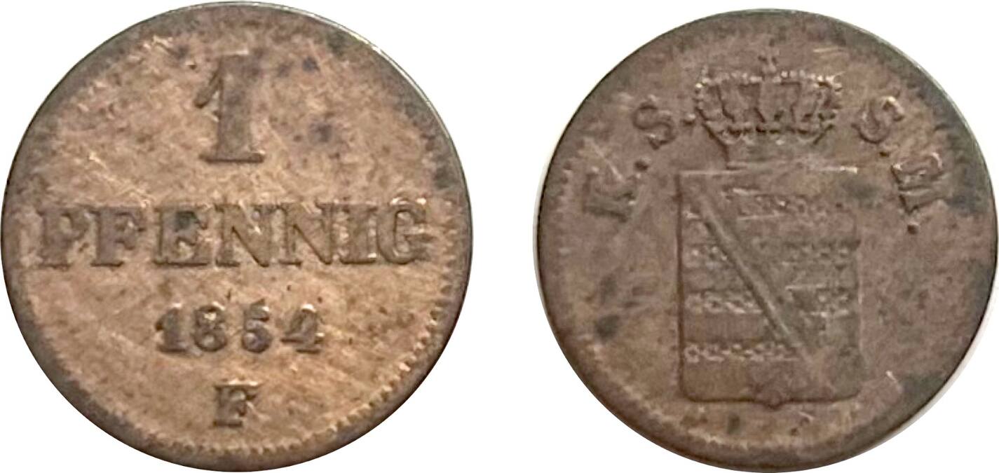 Altdeutschland Sachsen Pfennig F Ss Ma Shops