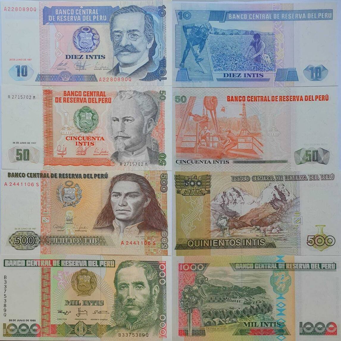 Peru Intis Banknote St Ck I Ma Shops