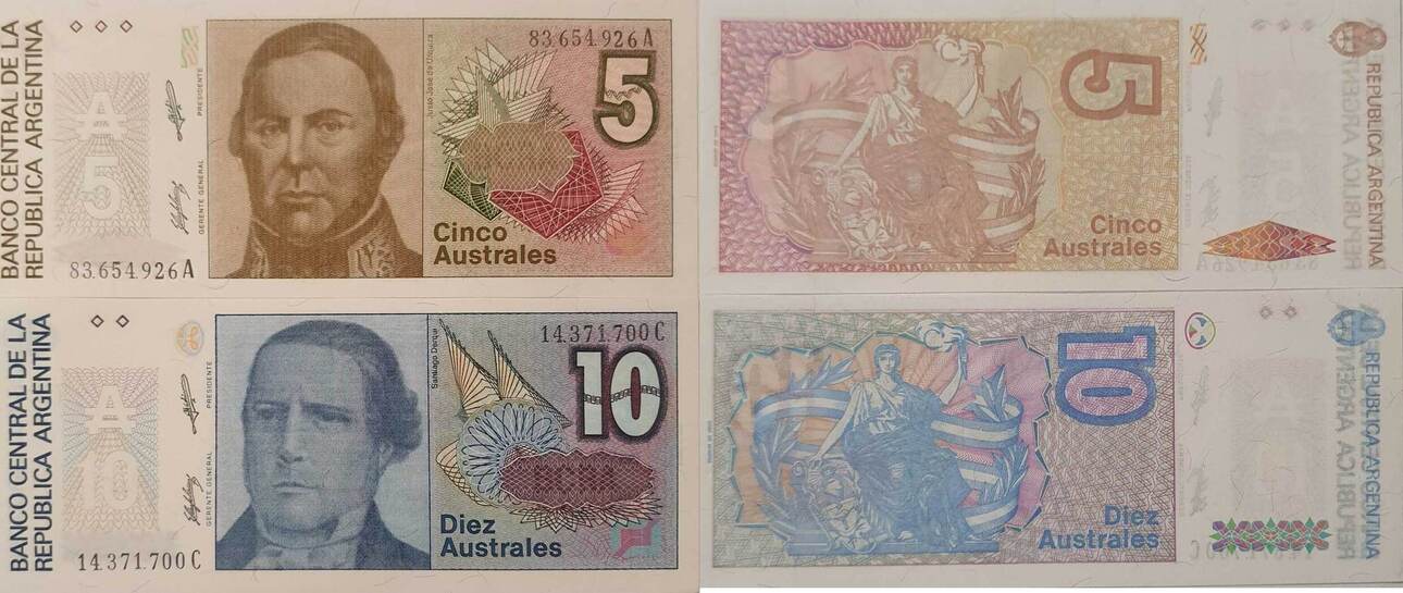 Argentinien Australes O D Banknote St Ck I Ma Shops