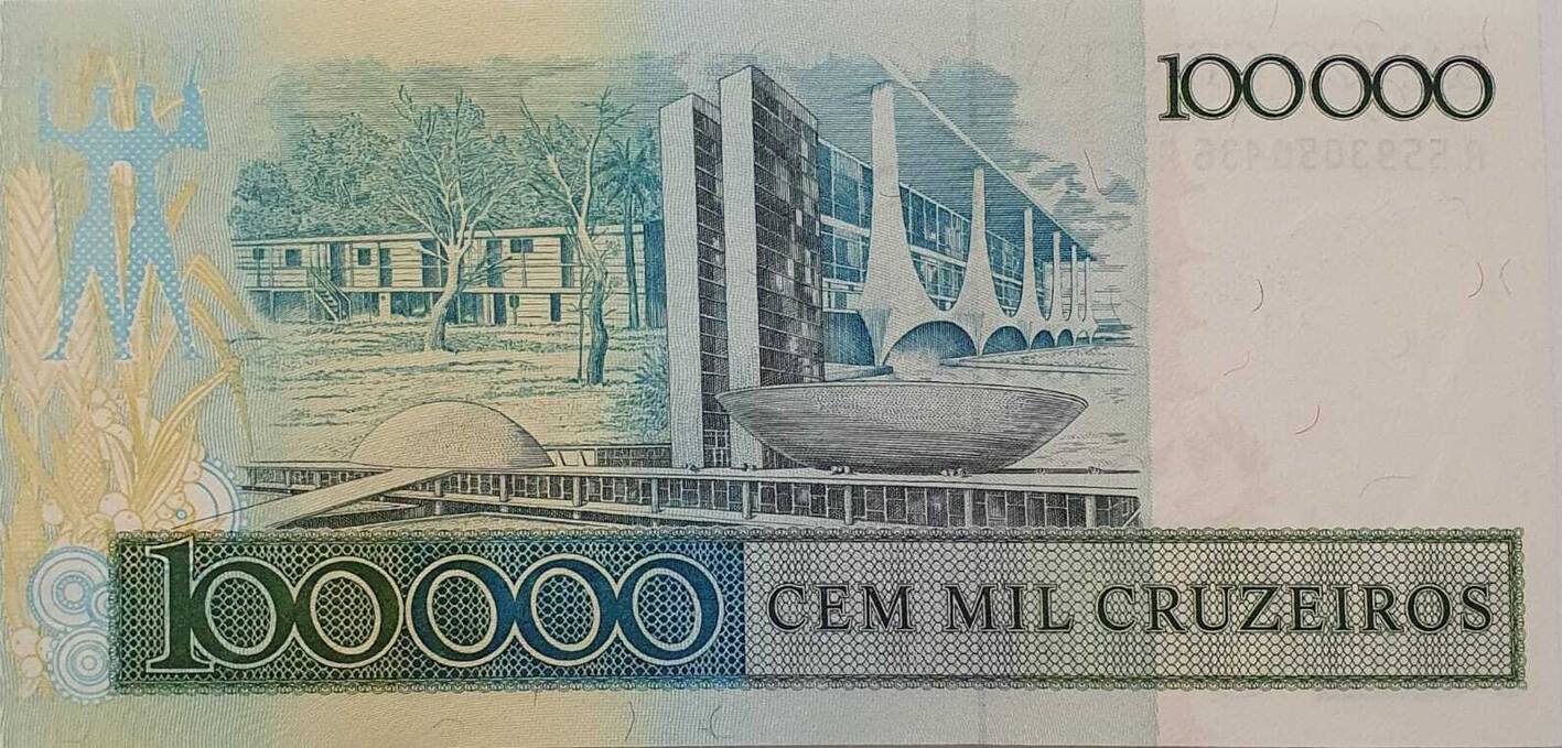 Brasilien 100 Cruzados 1985 Banknote I MA Shops