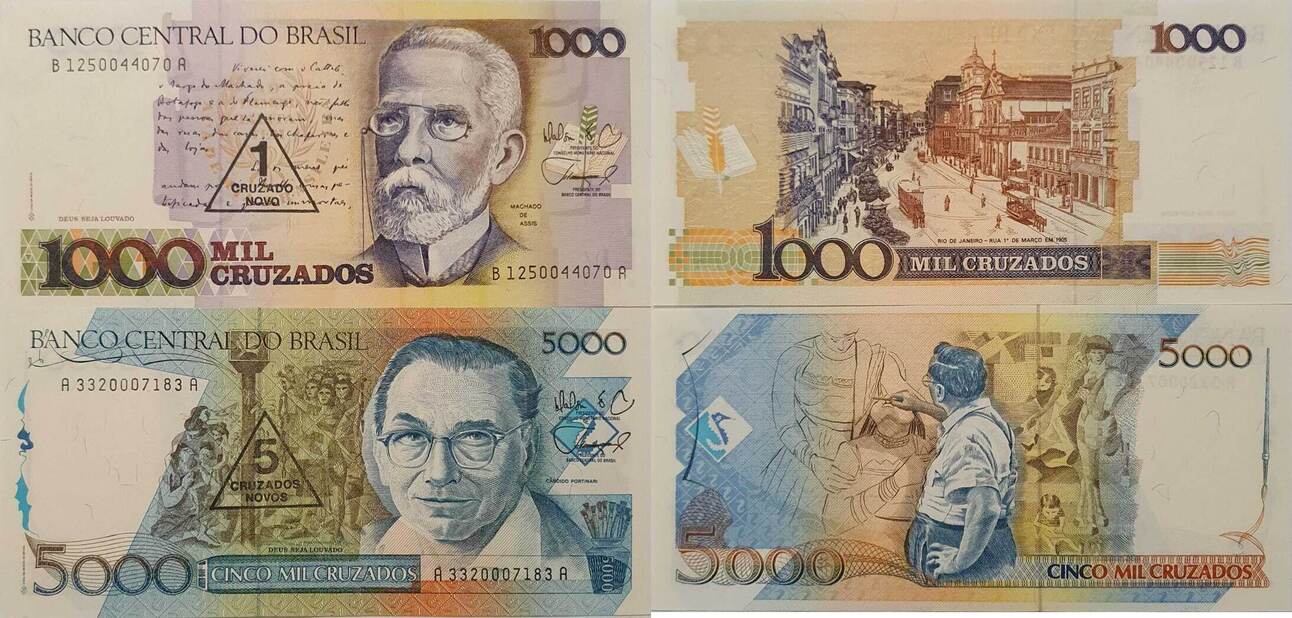 Brasilien Cruzados Novos Banknote St Ck I Ma Shops