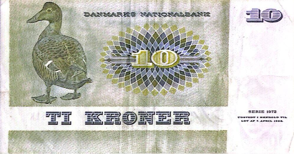 Dänemark 10 Kroner 1972 Banknote II MA Shops