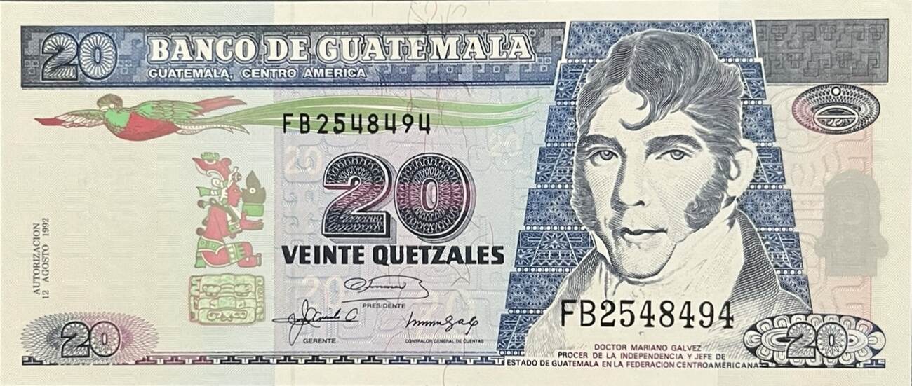 Guatemala Quetzal Banknote I Ma Shops