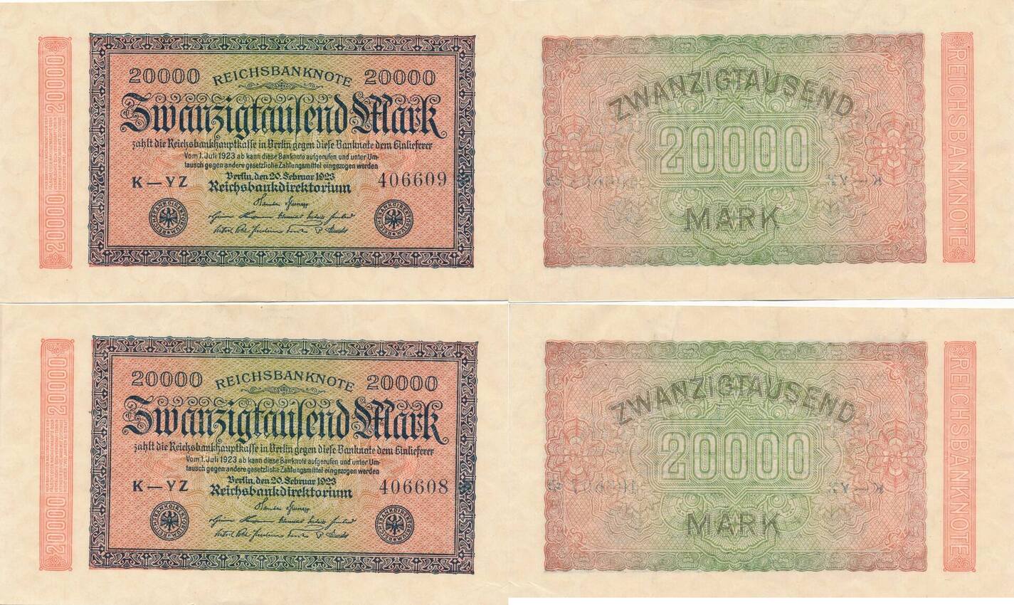 Deutschland Deutsches Reich X Mark Reichsbanknote