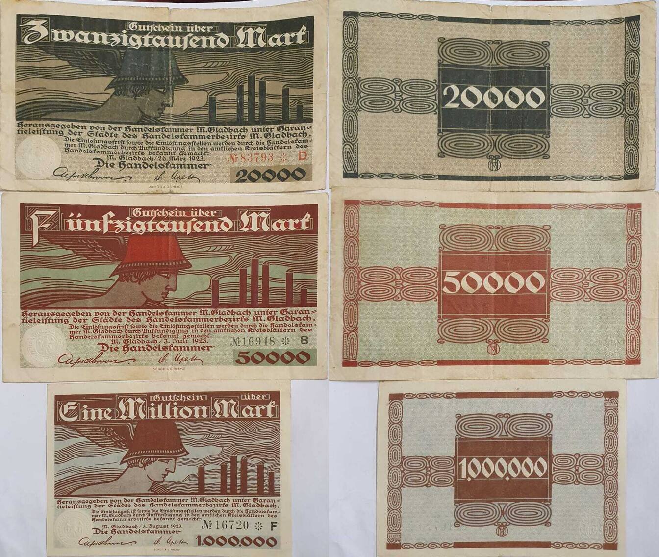 Deutschland Deutsches Reich Mio Mark Notgeld