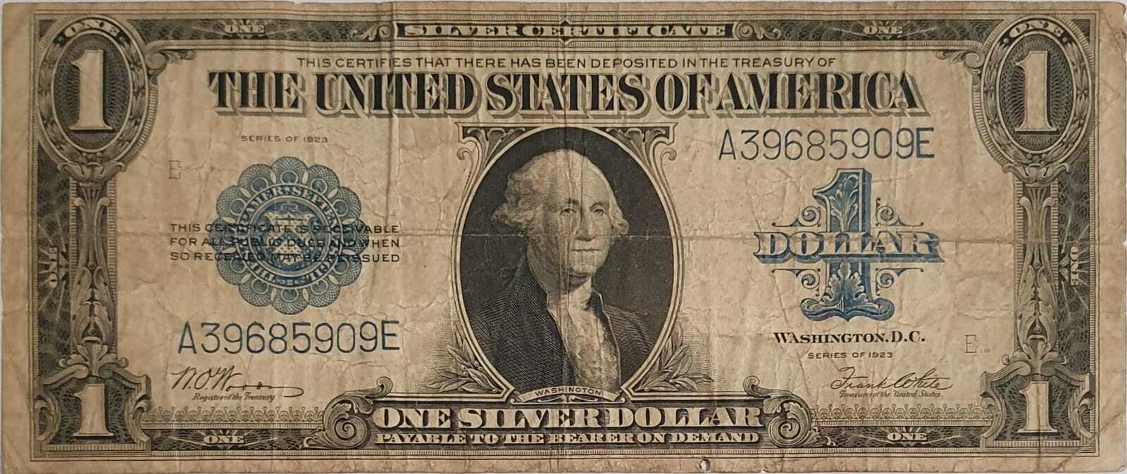 Usa Vereinigte Staaten Von Amerika Dollar Banknote Silver