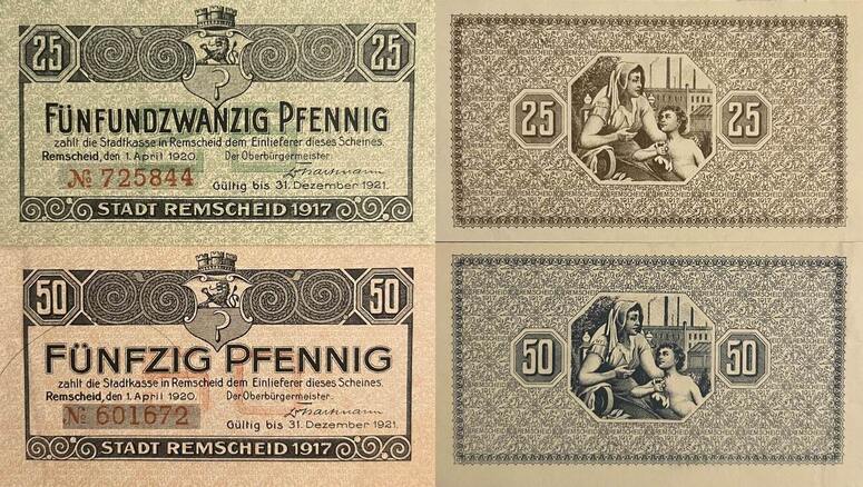 Deutschland Deutsches Reich Pfennig X Notgeldschein