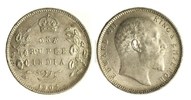 Indien 1 Rupie Britisch Indien, Kalkutta, König Edward VII. ONE RUPIEE INDIA