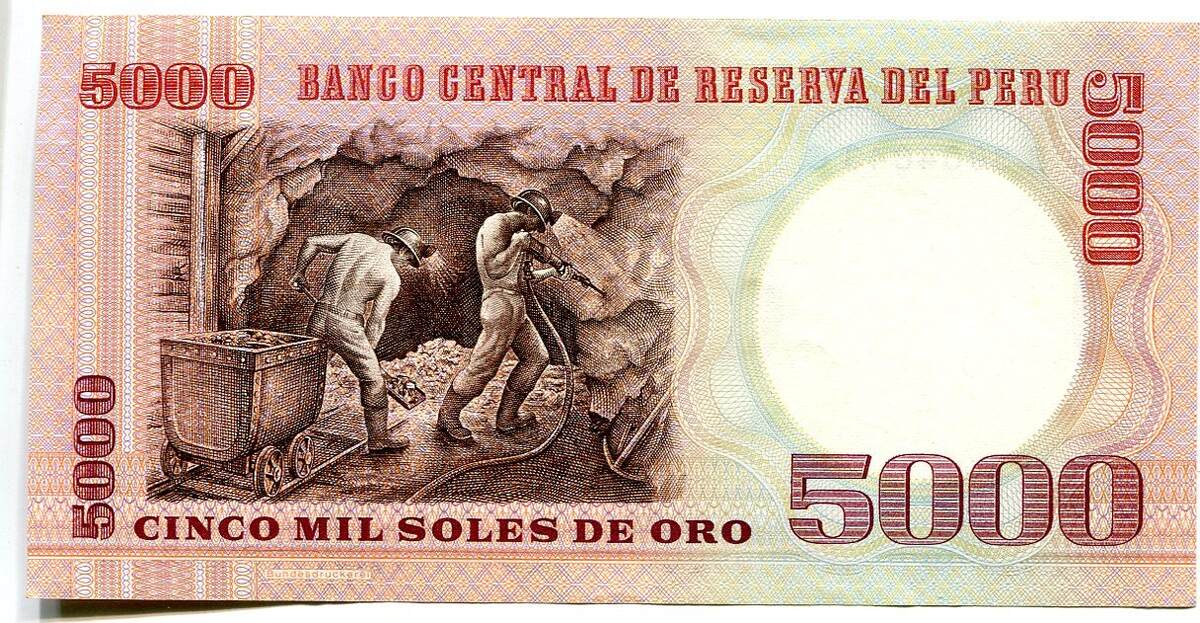 Peru Soles De Oro Geldschein Banknote Unc Ma Shops