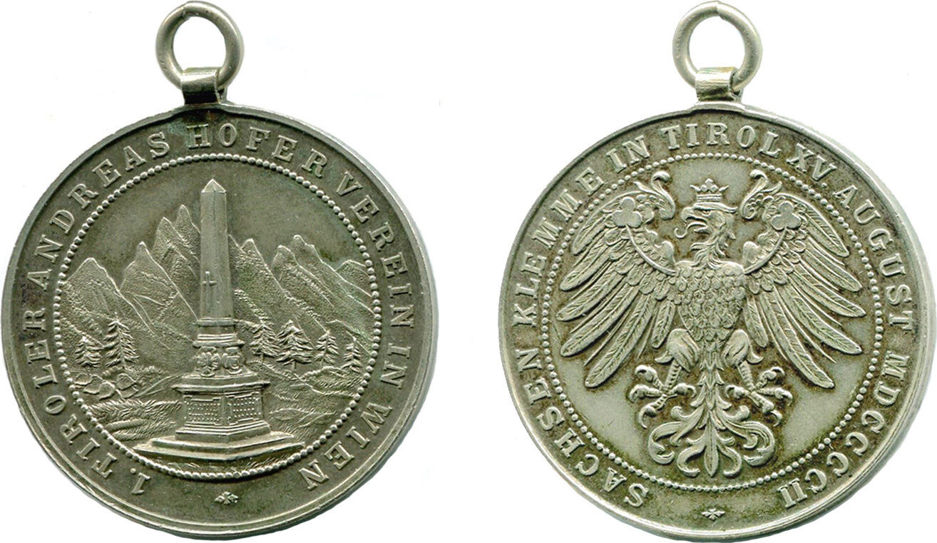 Wien Sterreich Medaille Tiroler Andreas Hofer Verein