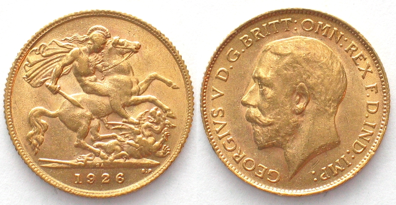 Südafrika SÜDAFRIKA 1 2 Sovereign 1926 SA Pretoria GEORGE V Gold