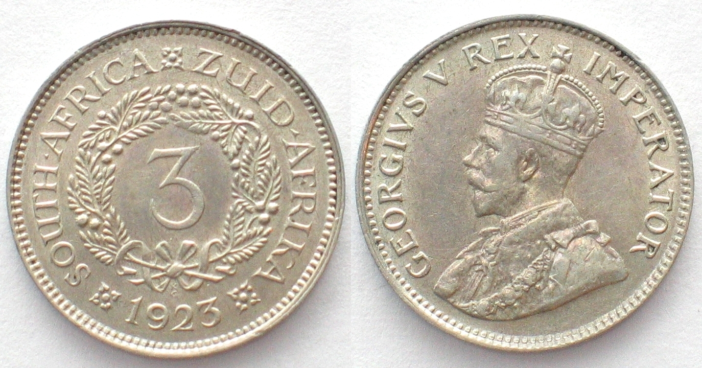 Südafrika SÜDAFRIKA 3 Pence 1923 GEORGE V Silber ERHALTUNG f unz