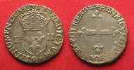 Frankreich HENRI III Quart d\'ecu 1582 9-RENNES argent TTB-SUP!!! # 63864