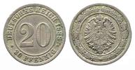Deutschland - Kaiserreich Germany EMPIRE 20 Pfennig 1888 A Cu-Ni VF # 66046