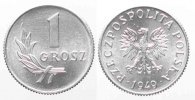 Polen POLEN 1 Grosz 1949 Alu ERHALTUNG!!! # 76635