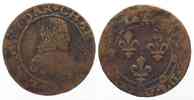 Frankreich - Principauté d\'Arches - Charleville Double Tournois CHARLES II de GONZAGA Duc de MANTOUE (1637?) copper F-VF # 81840