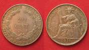 Franz. Indochina INDOCHINE FRANCAISE 20 centimes 1911 argent qSUP! # 83419