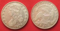 Vereinigte Staaten von Amerika US Capped Bust Half Dollar 1828 silver XF!!! SCARCE!!! # 83536