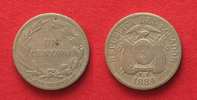 Ecuador ECUADOR Centavo 1884 Heaton Birmingham Cu-Ni aVF SCARCE! # 83549