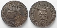 Frankreich FRANCE Test strike ND(1880) LOUIS XII Ducat of NAPLES silver 23mm aUNC # 89323
