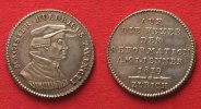 Schweiz - Zürich Swiss ZURICH Ducat 1819 ULRICH ZWINGLI in silver UNC!!! # 90472