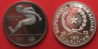 Paraguay PARAGUAY 150 Guaranies 1972 WEITSPRINGER MÜNCHEN 1972 Silber RAR!!! # 90635