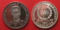 Paraguay PARAGUAY 150 Guaranies 1973 MARISCAL JOSE F. ESTIGARRIBA Silber RAR!!!# 90642