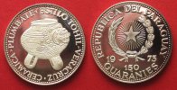 Paraguay PARAGUAY 150 Guaranies 1973 VERACRUZ KULTUR KERAMIK Silber RAR!!! # 90646