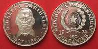 Paraguay PARAGUAY 150 Guaranies 1974 GIUSEPPE GARIBALDI Silber RAR!!!# 90647