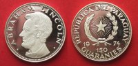 Paraguay PARAGUAY 150 Guaranies 1974 ABRAHAM LINCOLN Silber RAR!!!# 90651